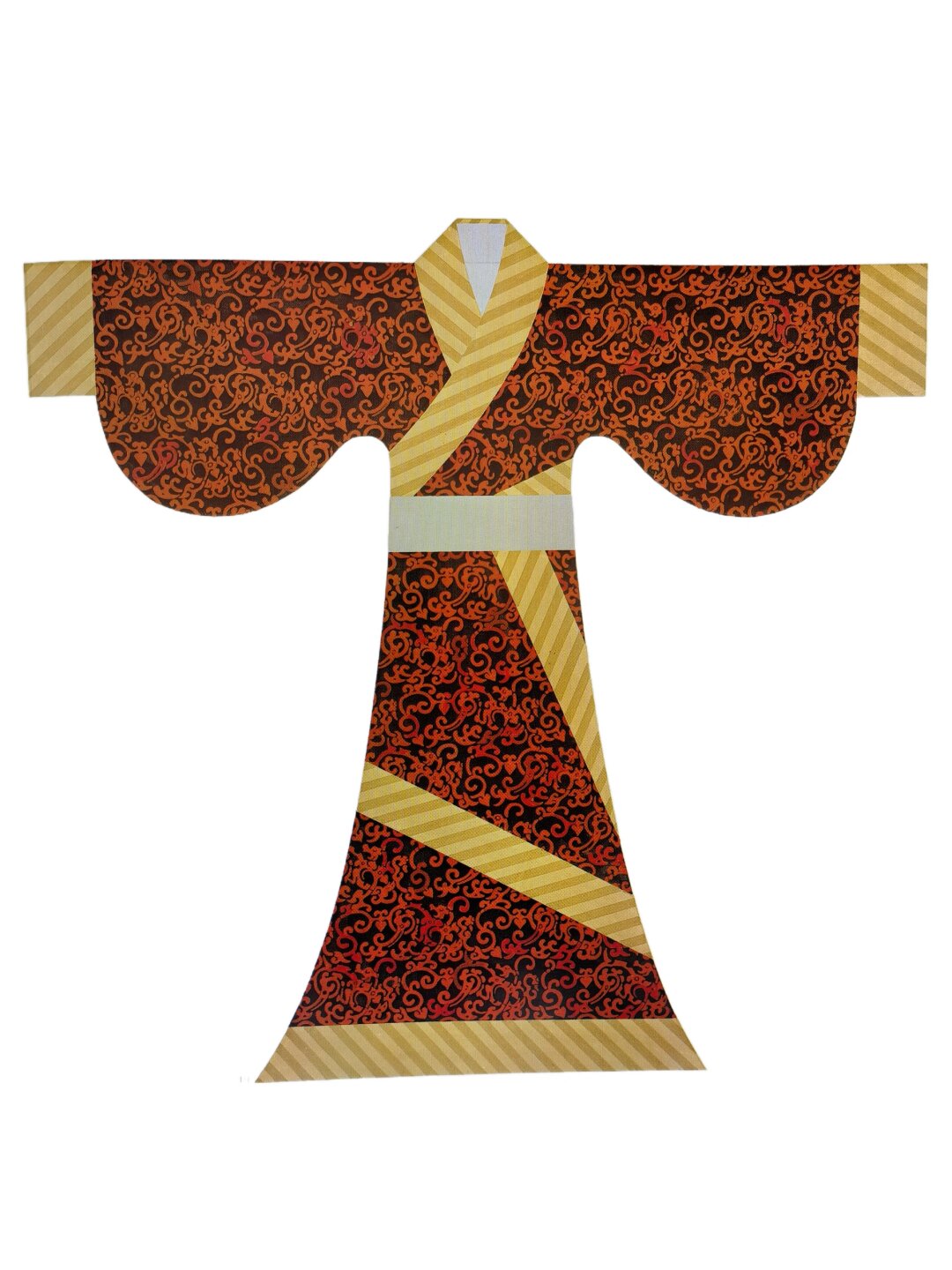 商周时期汉服?暖色为主花纹精致,绝美!