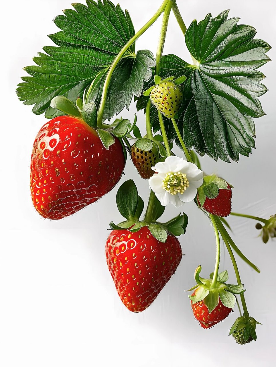 原创高清绘画素材  草莓,是那种看了就让人心情愉快的水果.