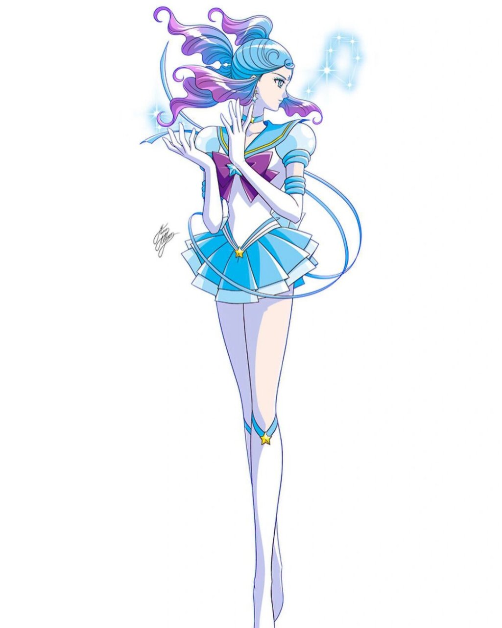 十二星座美少女全身图来了  这组壁纸包含了十二个星座,每个星座都有
