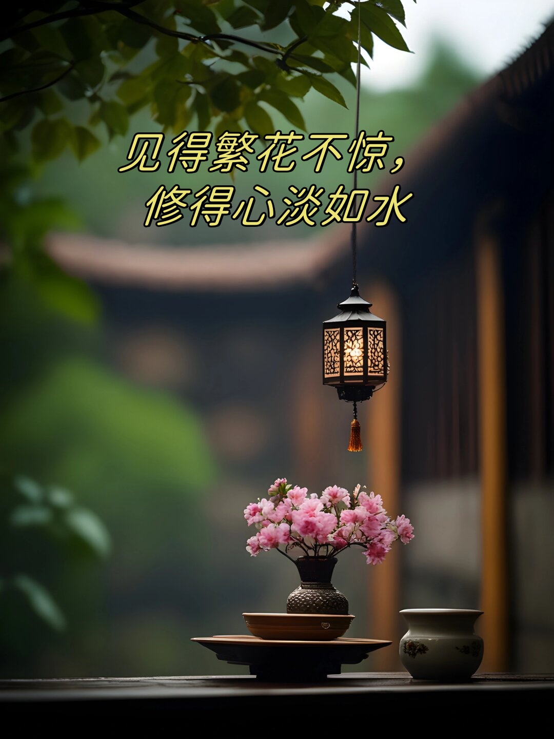 见得繁花不惊,修得心淡如水  唯美仙境中带点禅味人生.