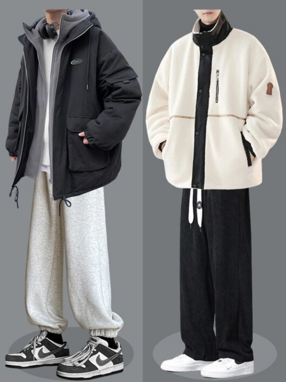 男生新年过节穿搭|男生冬季穿搭丨棉服穿搭  男生冬季穿搭不需要过于