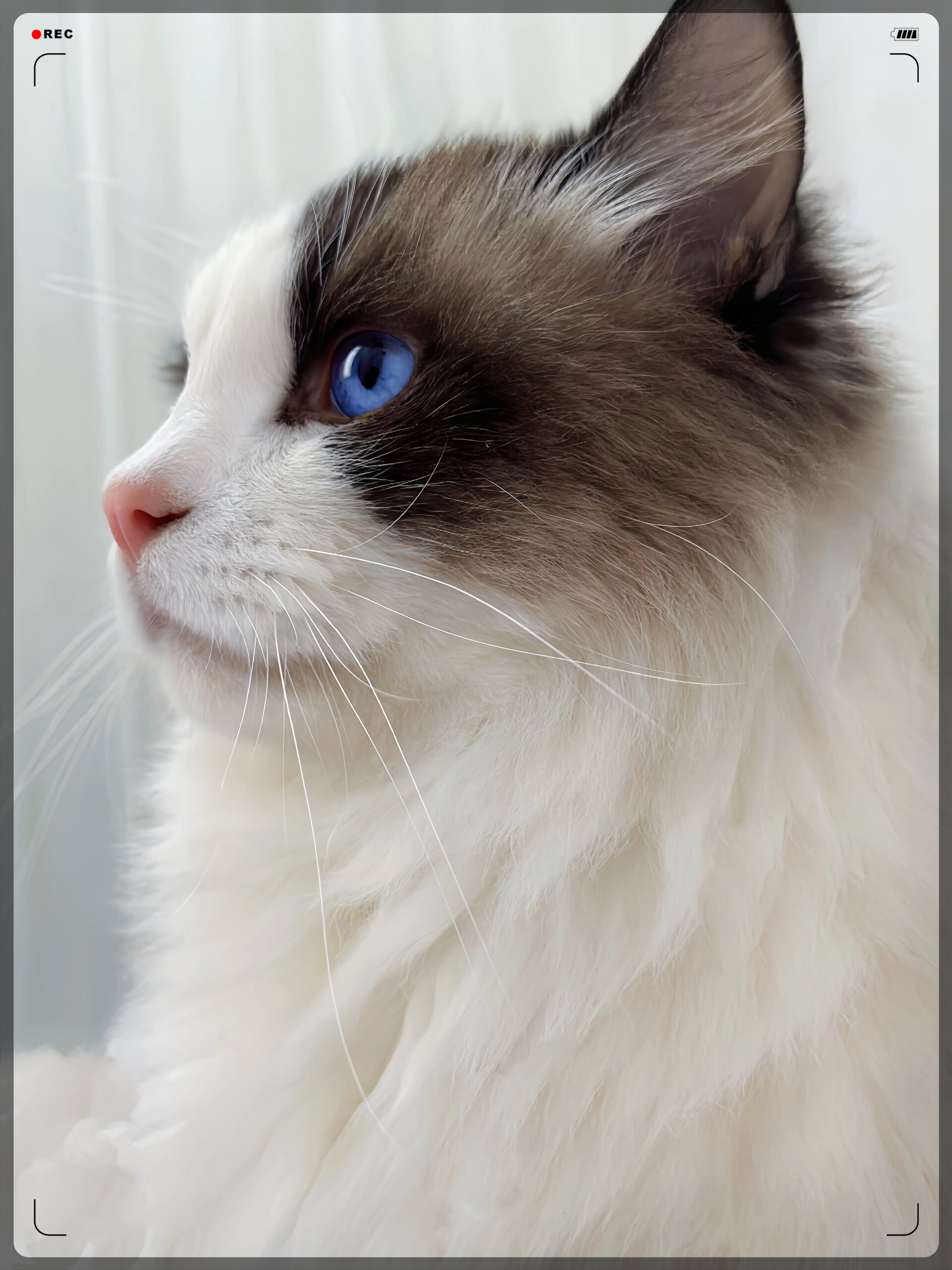 它的大眼睛闪闪发光,仿佛在说:"世界,你好!