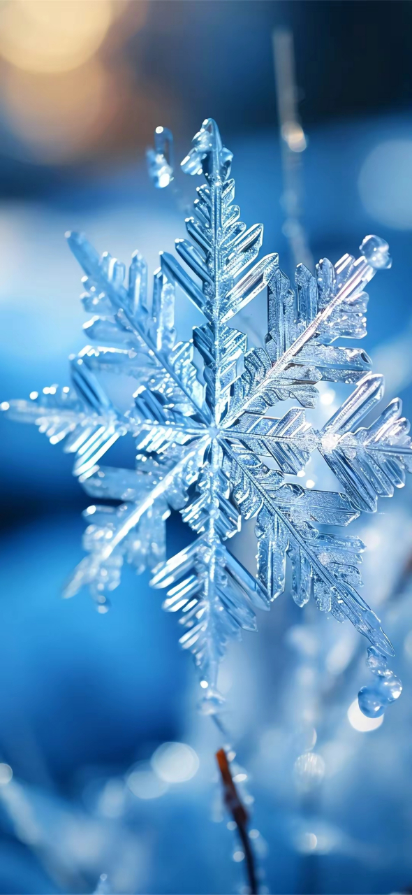 壁纸分享,雪花是冬日的精灵,如梦似幻 #跨年创作挑战赛