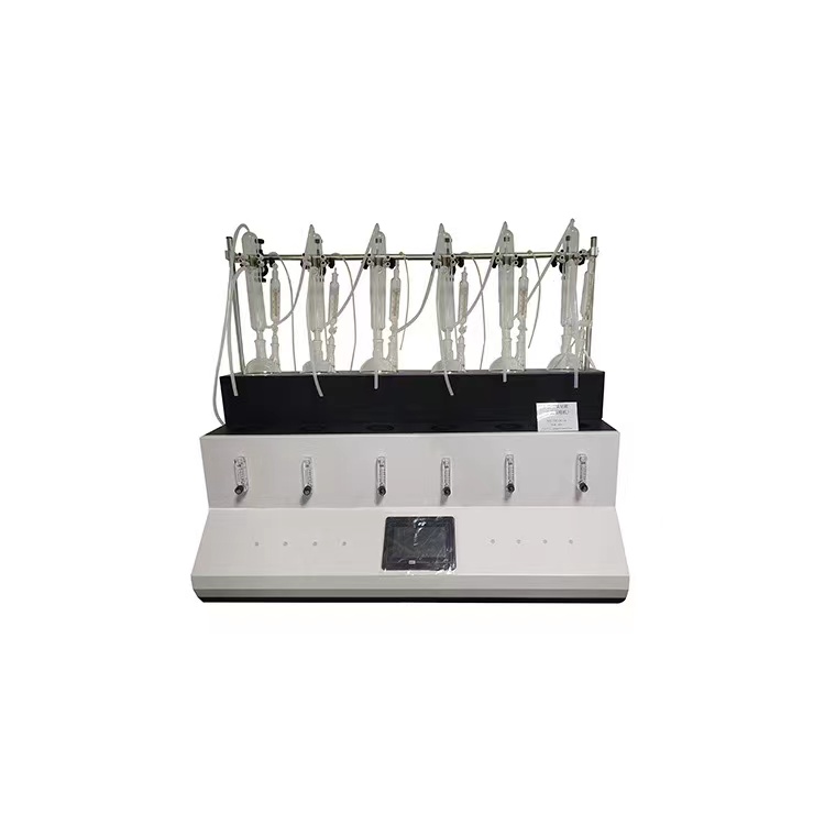 新国标食品二氧化硫全自动玻璃充氮蒸馏装置