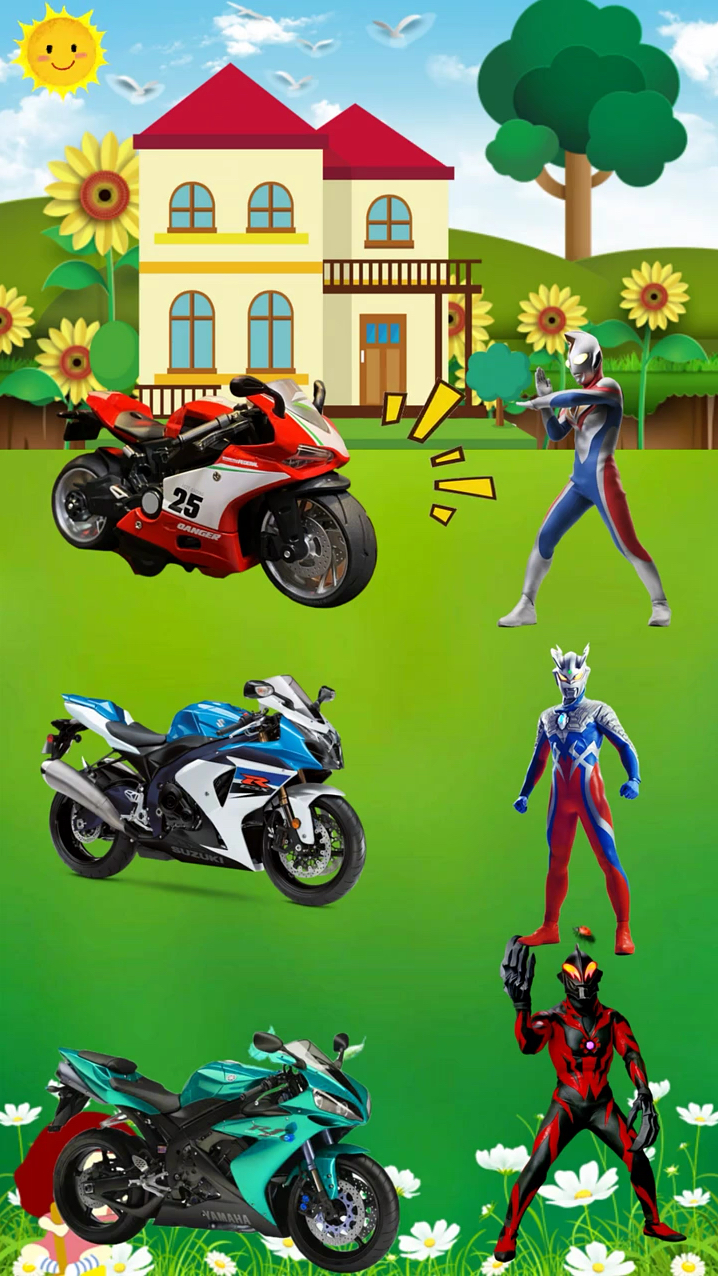 快来看奥特曼的赛车