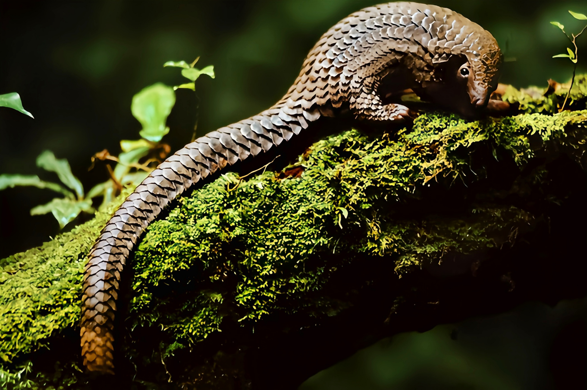 跨年创作挑战赛# 长尾穿山甲是穿山甲中尾巴最长,身体最短的成员,尾