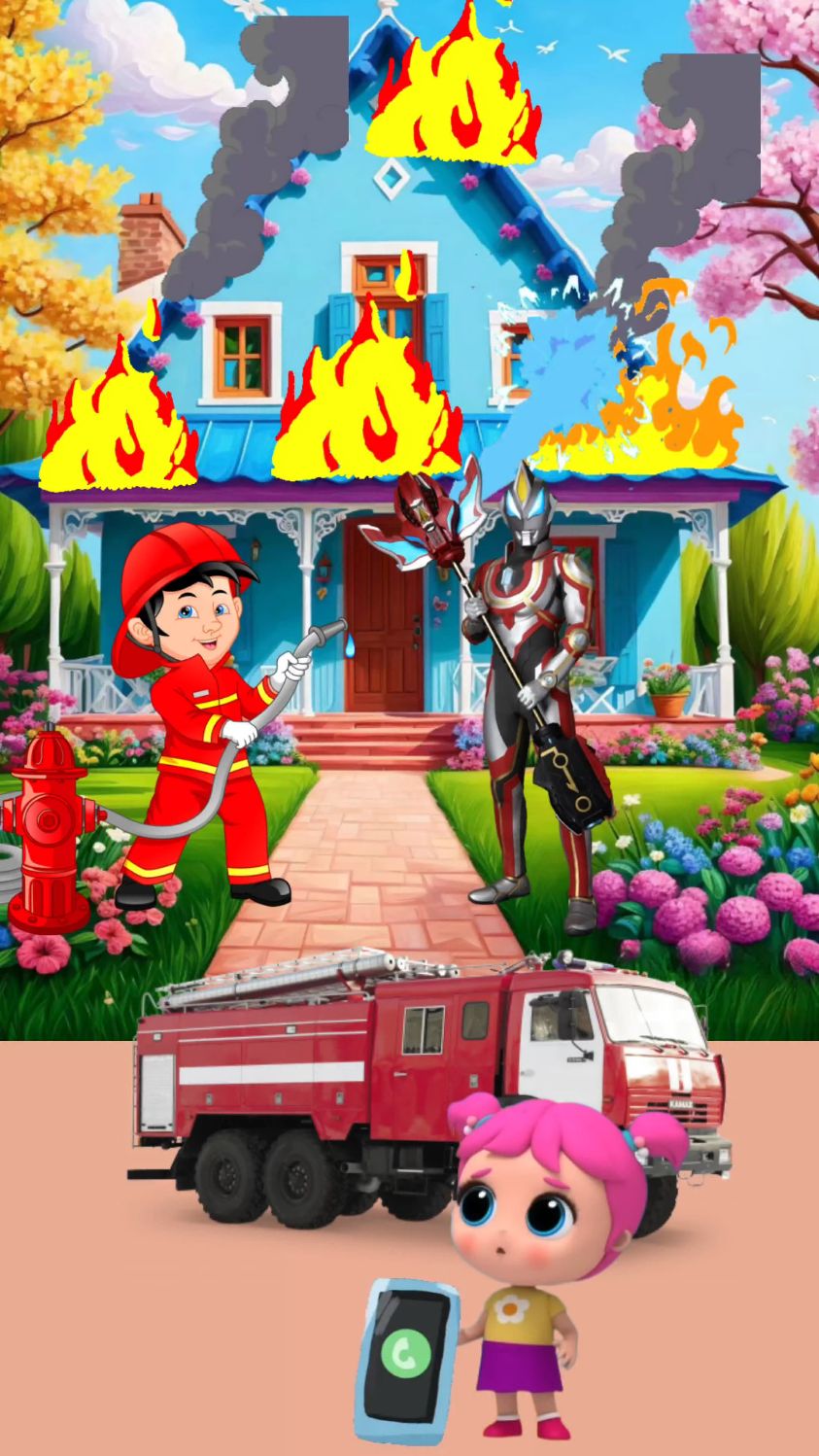 二次元 #动画小故事 #启蒙早教 #消防员儿童动画片3-6岁-度小视