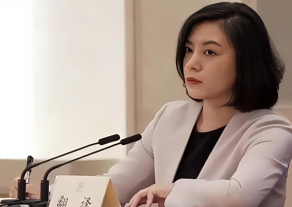 冷艳美女翻译张京中美高层会晤征服美方布林肯应该给她加薪