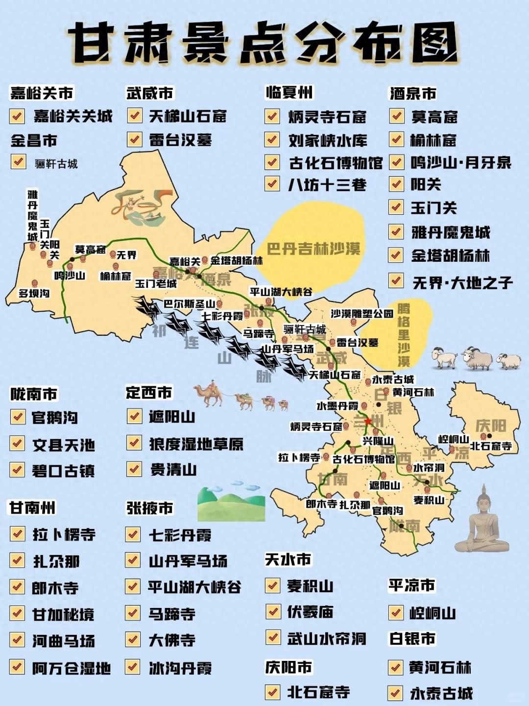 宝藏秘境甘肃最全旅行攻略甘肃一个严重被低估的宝藏旅行地