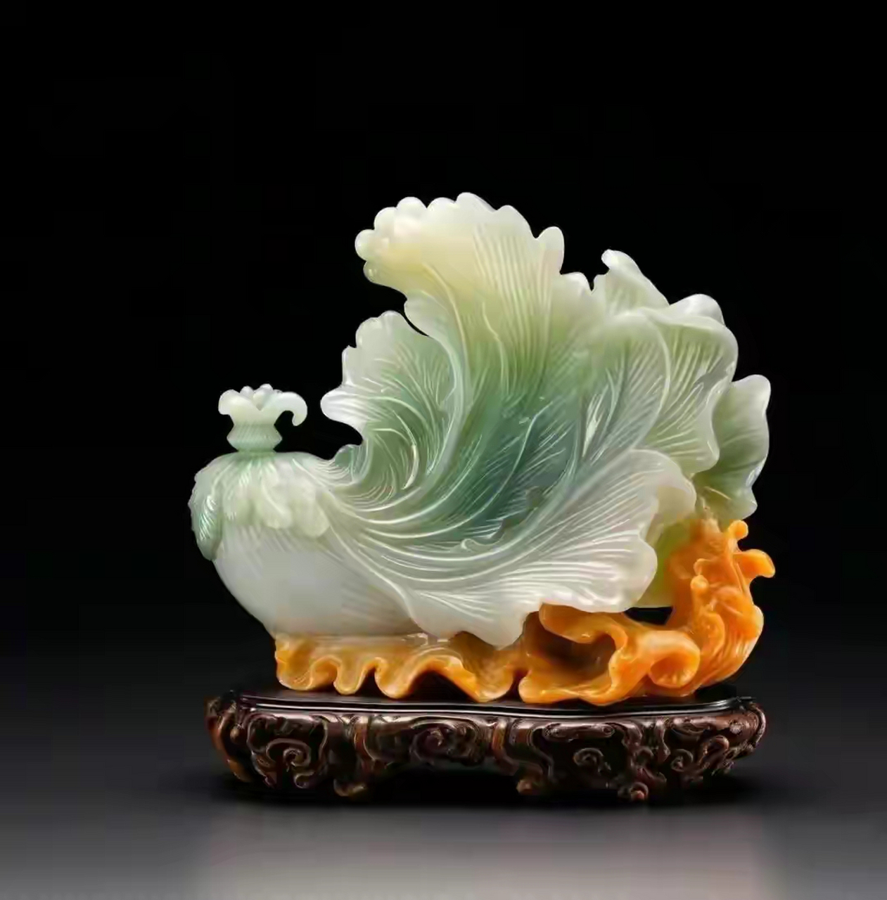 美图分享,玉雕白菜,带来纯净与治愈的能量 #跨年创作挑战赛