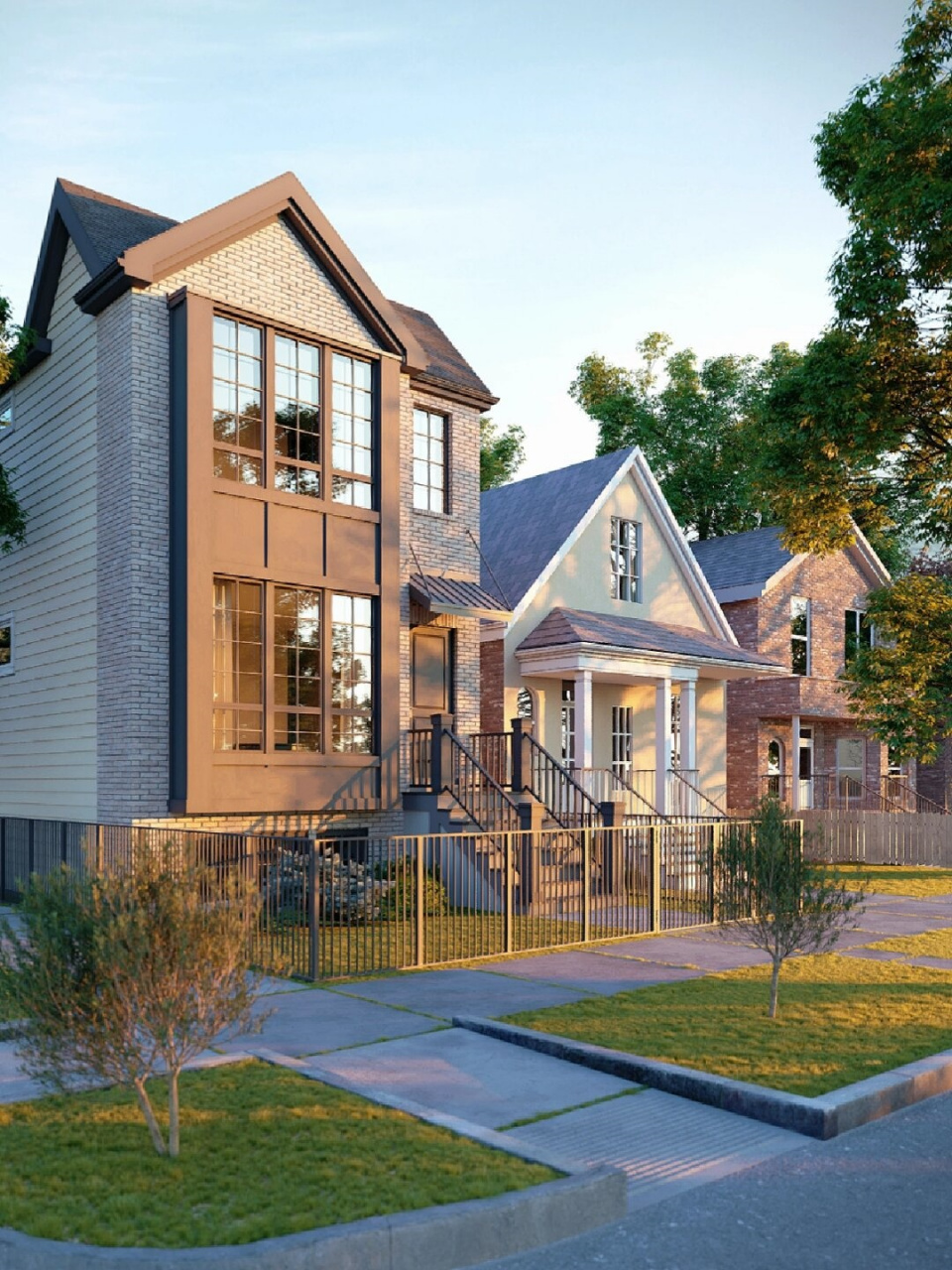 一眼爱上的小房子  自建美式风格别墅,温馨舒适的家  占地约150平方米