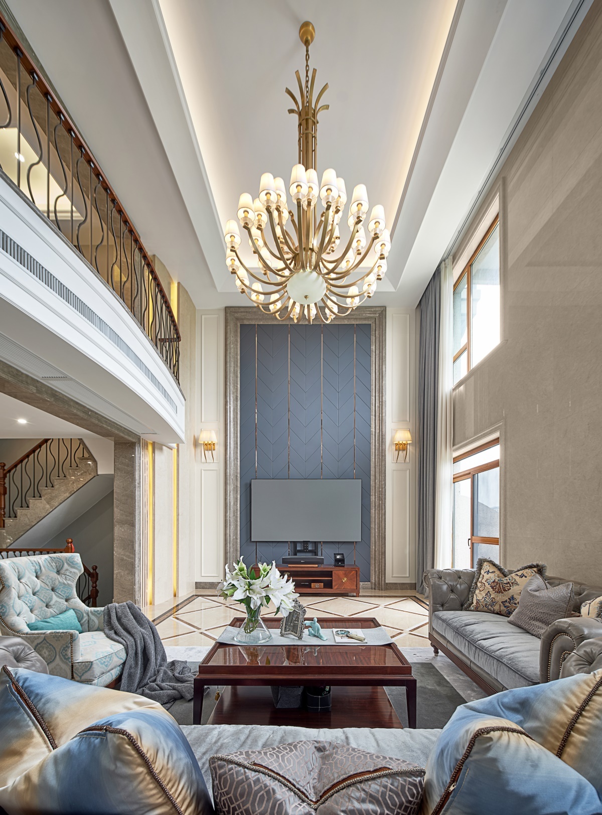 425㎡简欧风别墅设计,生活如歌,浪漫成诗