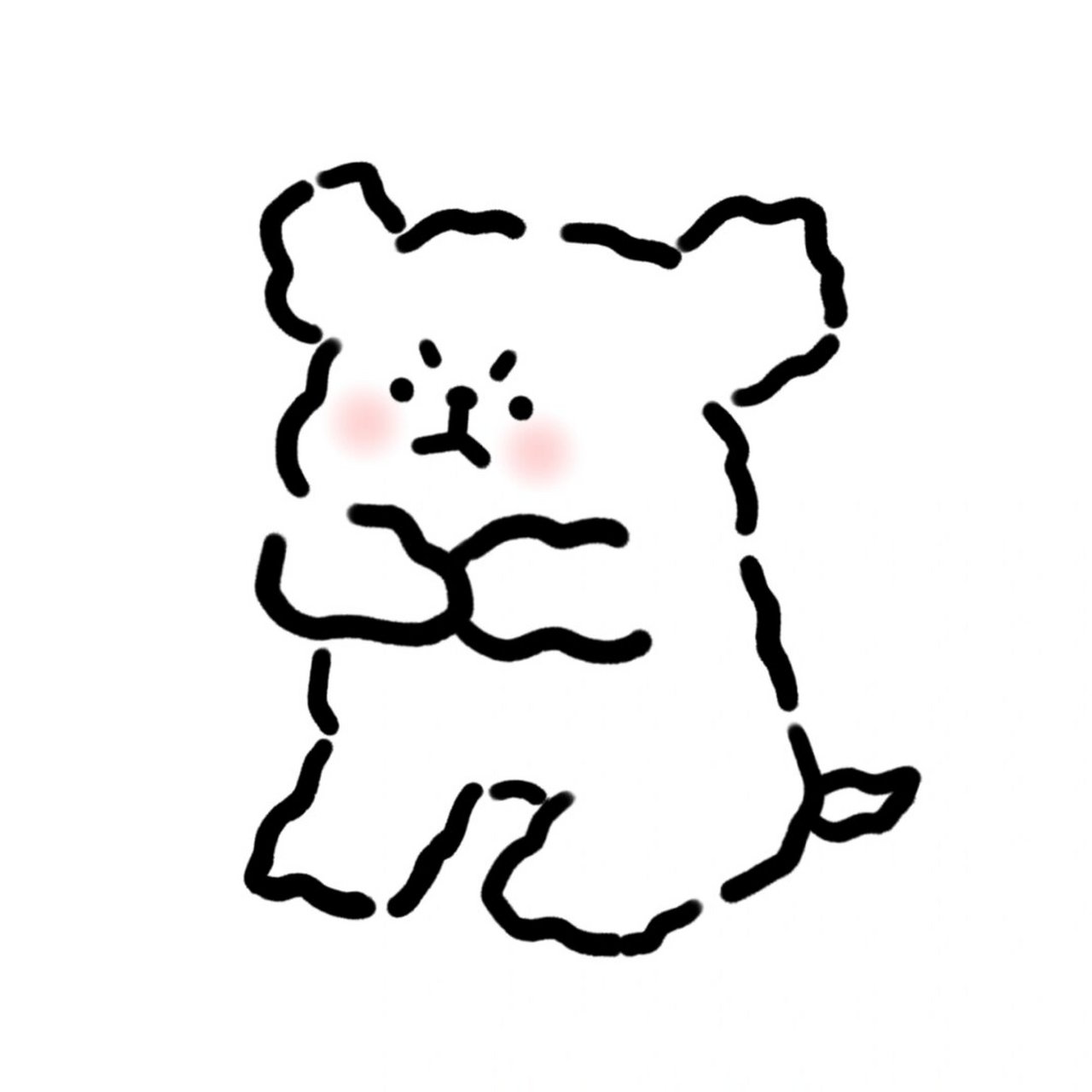 小鸡毛简笔画  今日偶拾童趣,执笔绘小鸡毛简笔画.