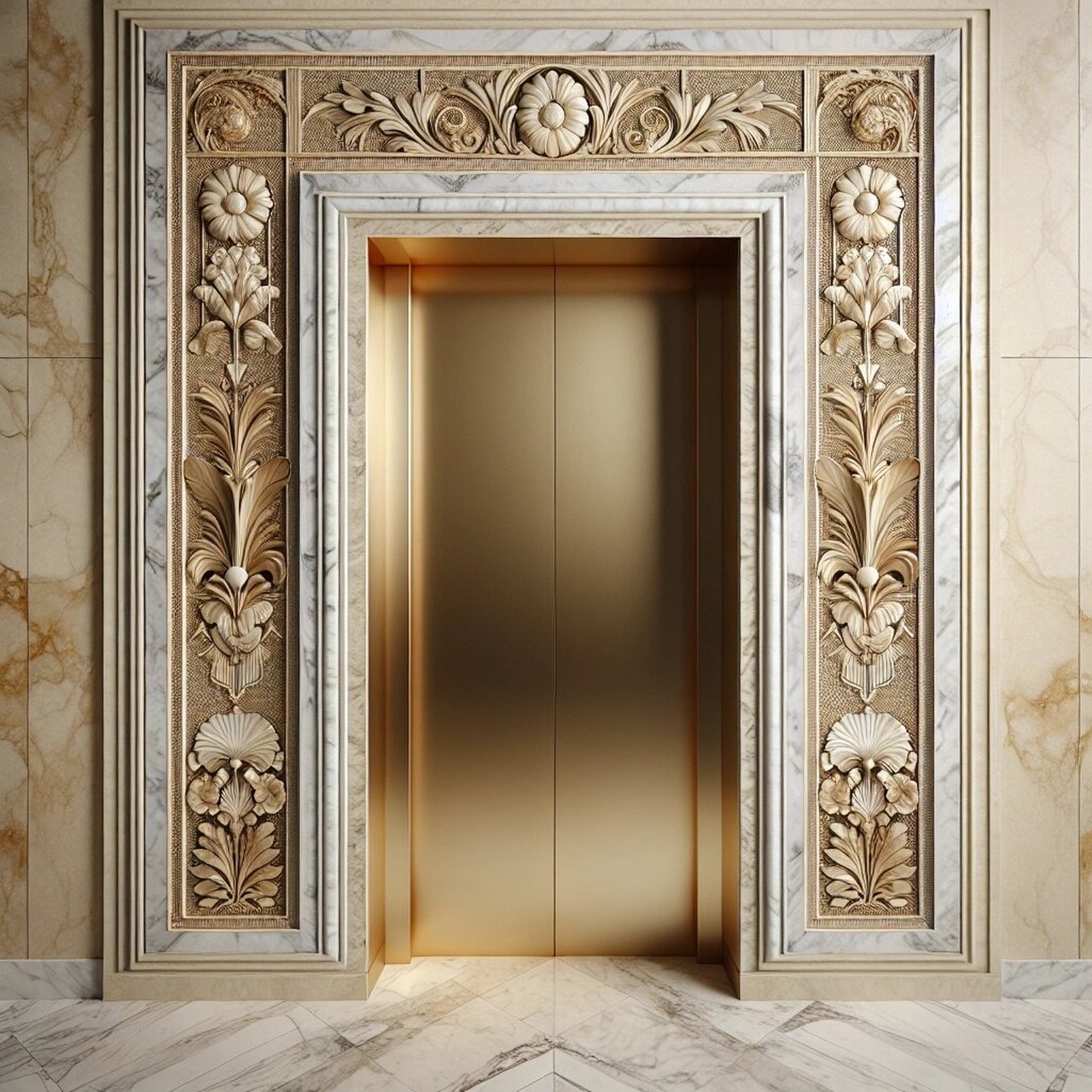 不定时分享设计图 电梯门套  "这几款电梯门套,灵感