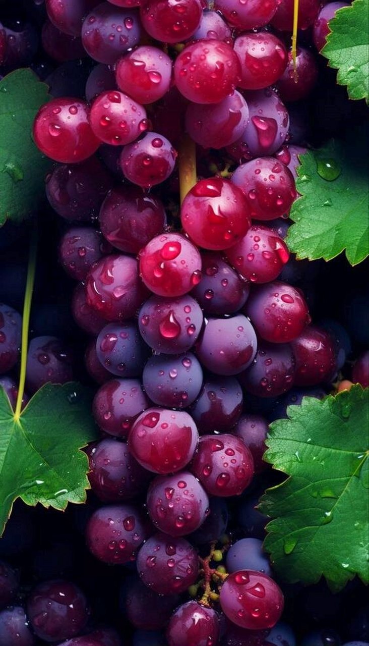 水果壁纸,紫葡萄