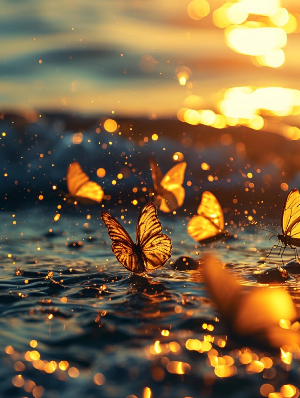 唯美意境壁纸  好漂亮的蝴蝶壁纸,太有意境了!