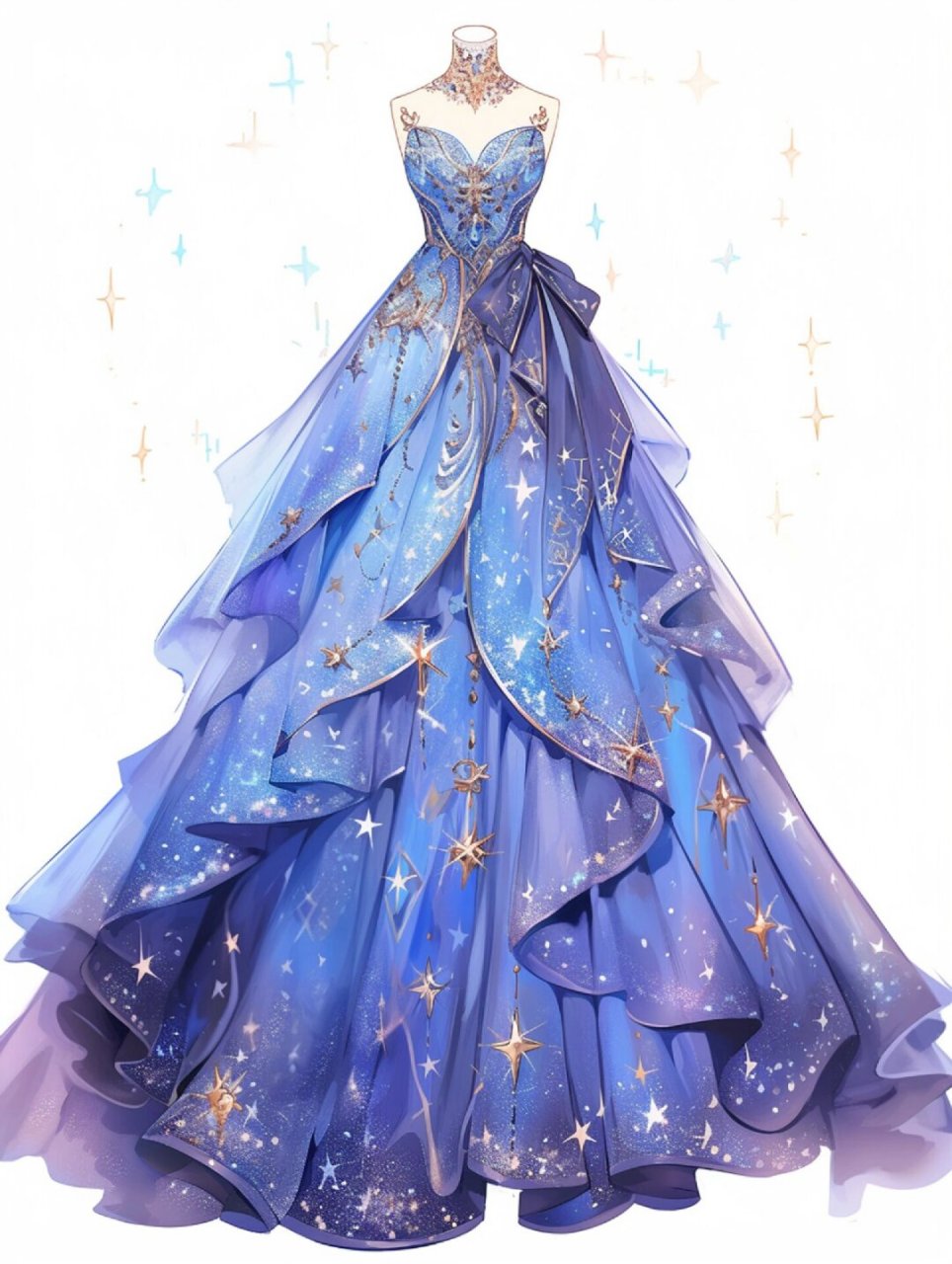 星月神话系列礼服  星月神话系列Ⅰ礼服,灵感来源于浪漫的星空与古老