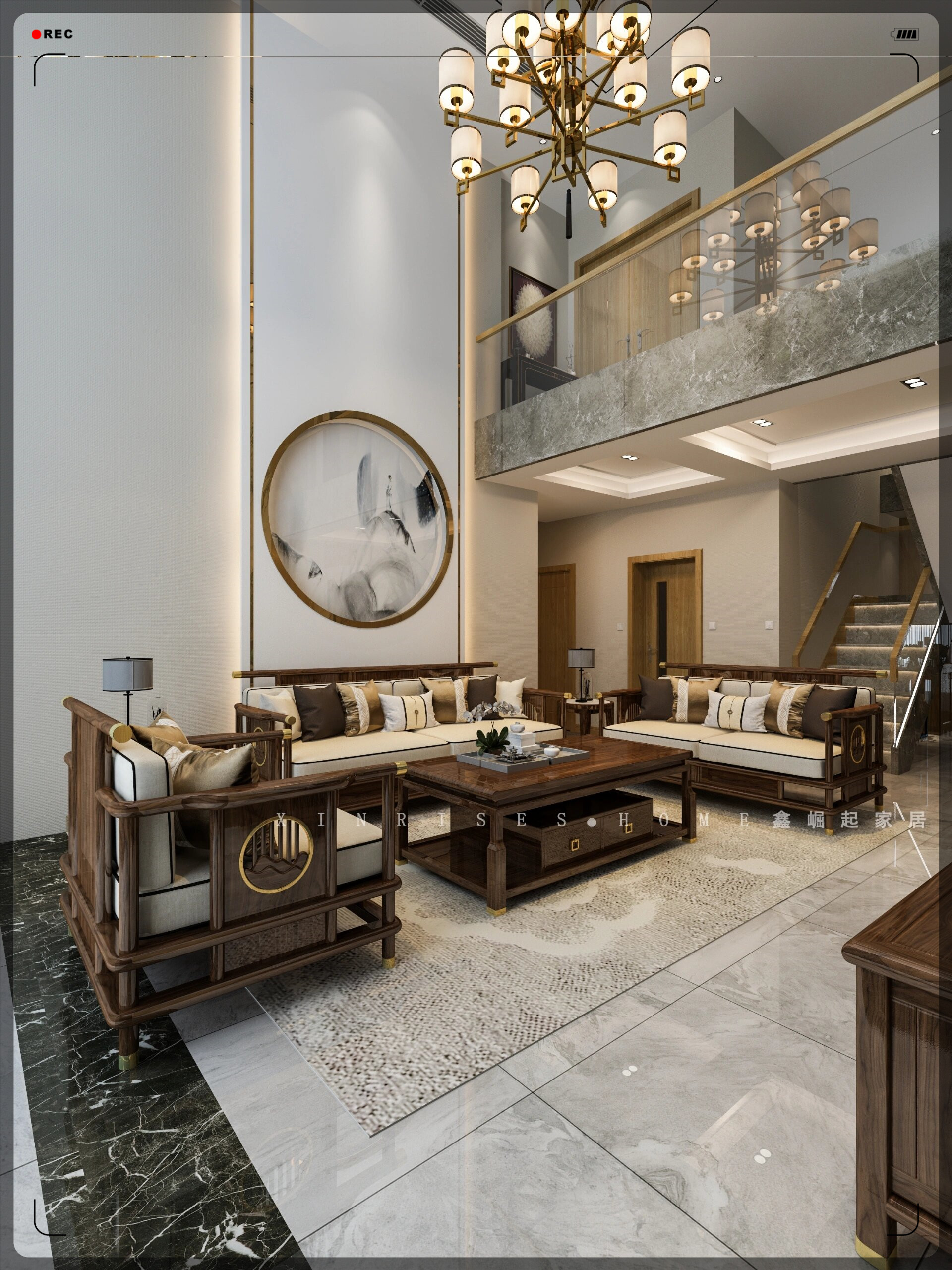 清新又典雅简单又耐看的新中式风格沙发  方寸之间尽显优雅的意思是指