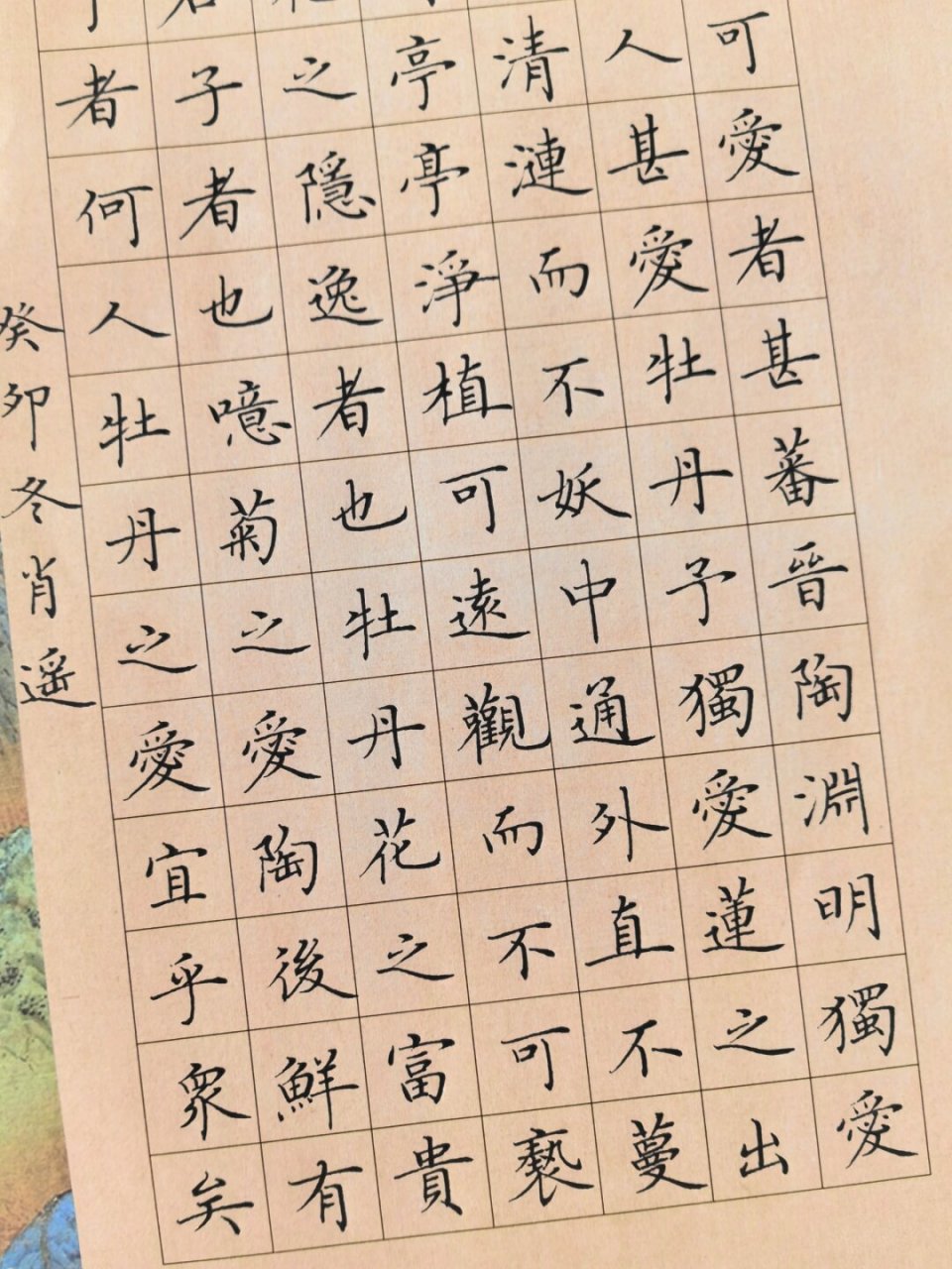 《爱莲说》