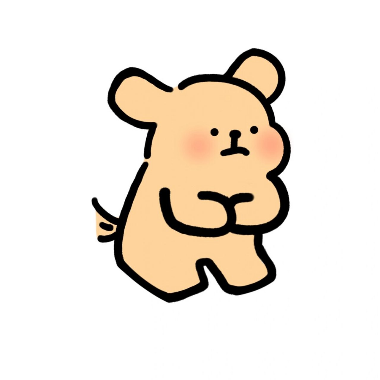 小鸡毛简笔画  今日偶拾童趣,执笔绘小鸡毛简笔画.