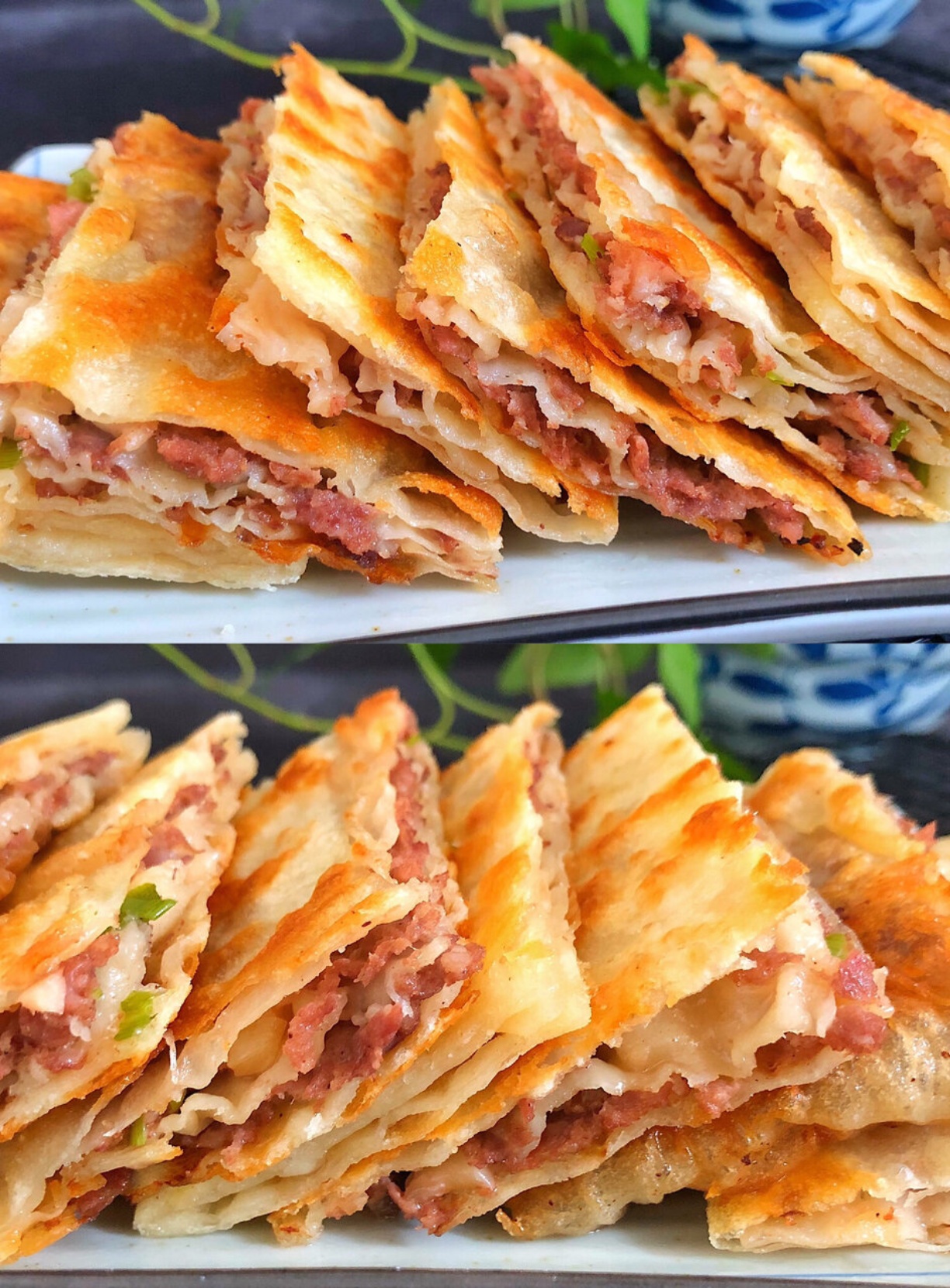 好吃到爆的酥脆千层牛肉饼做法(秘)这馅太香了  北方人爱吃的牛肉馅饼