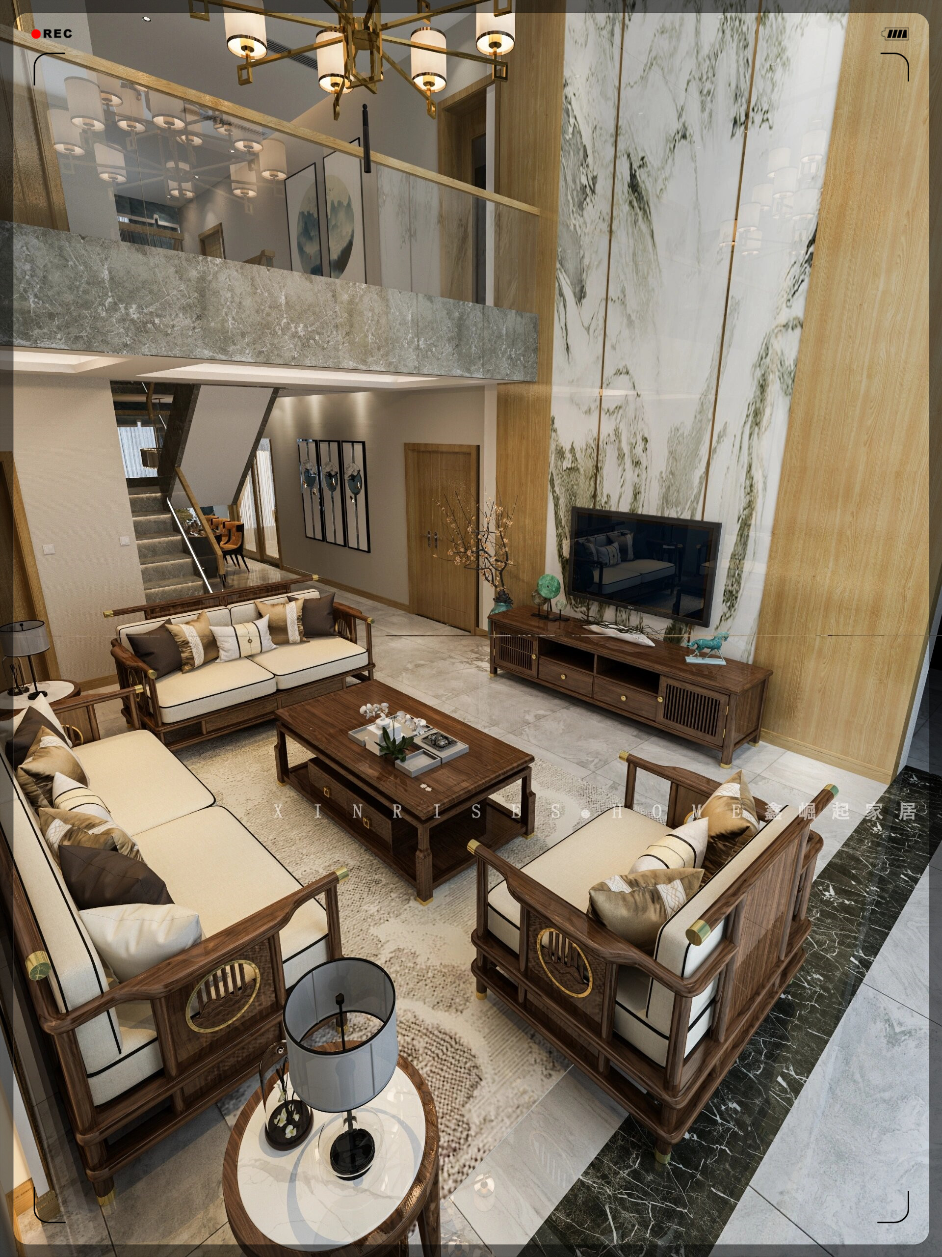 清新又典雅简单又耐看的新中式风格沙发  方寸之间尽显优雅的意思是指