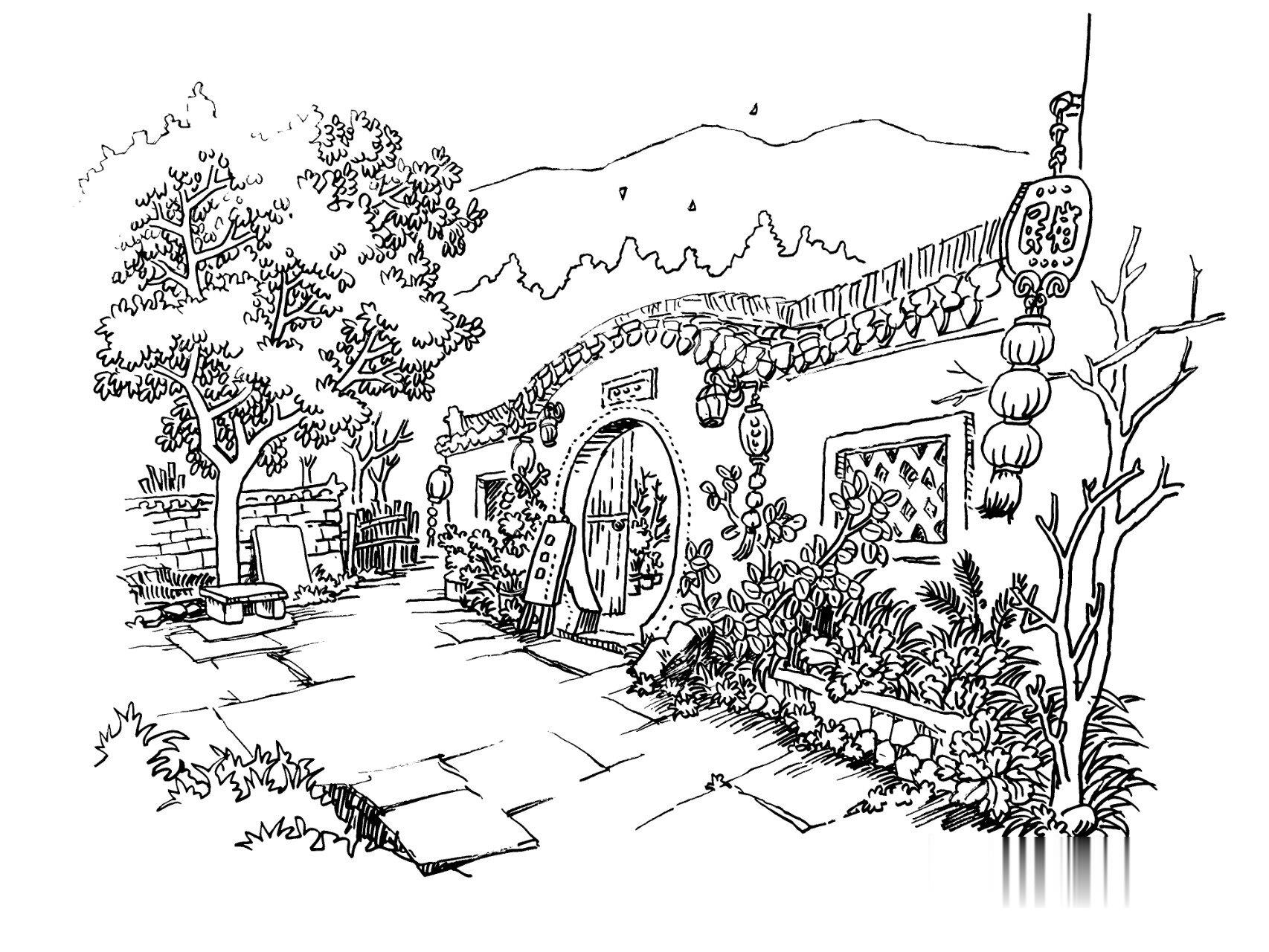 零基础钢笔画风景速写入门.@享受生活乐无限的动态