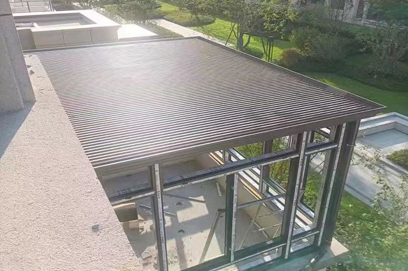 [原文:铝合金阳光房双层隔热铝瓦.