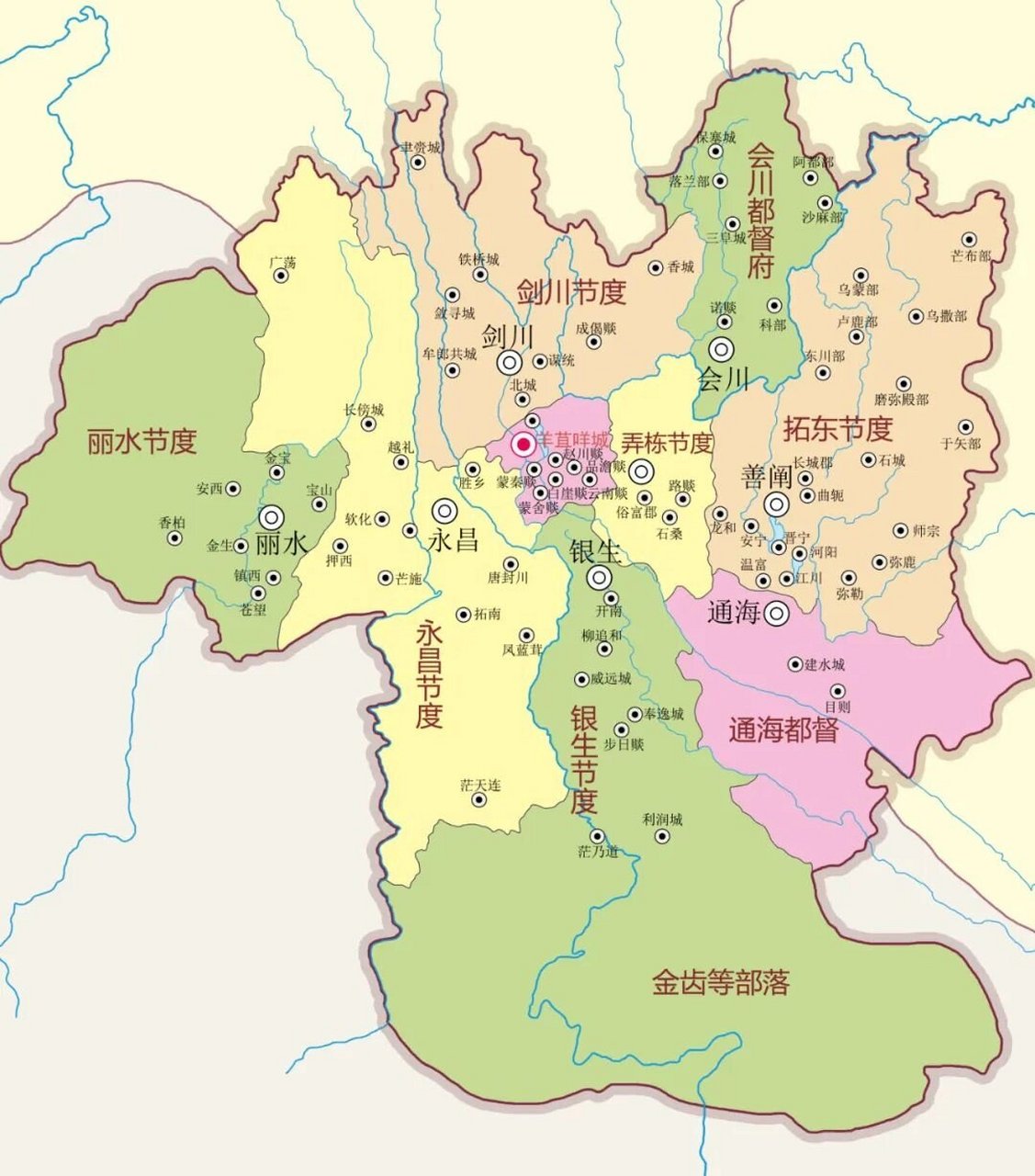 南诏国的位置在现在哪里?