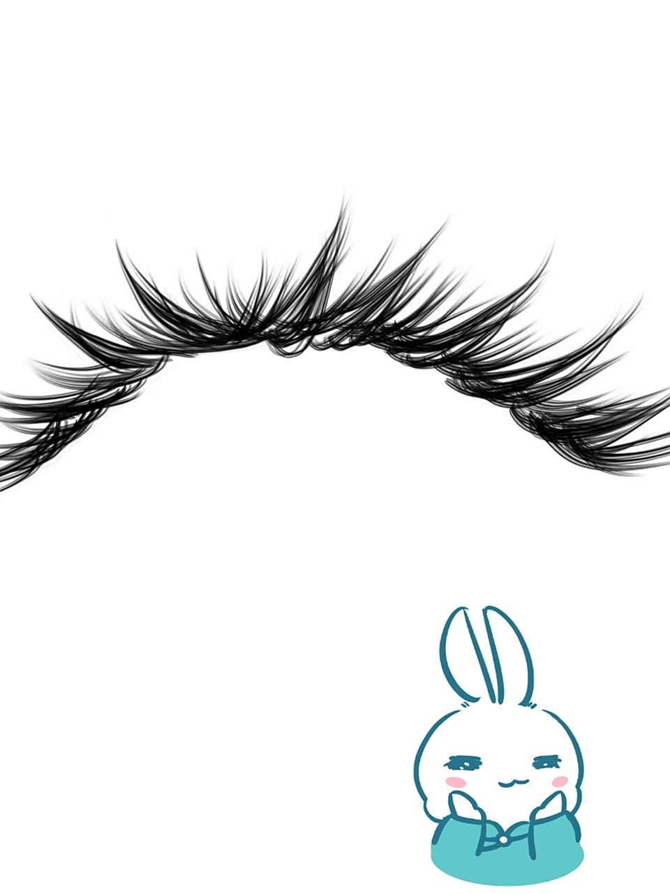 假睫毛 睫毛后续在这里看98 自制p图上下假睫毛