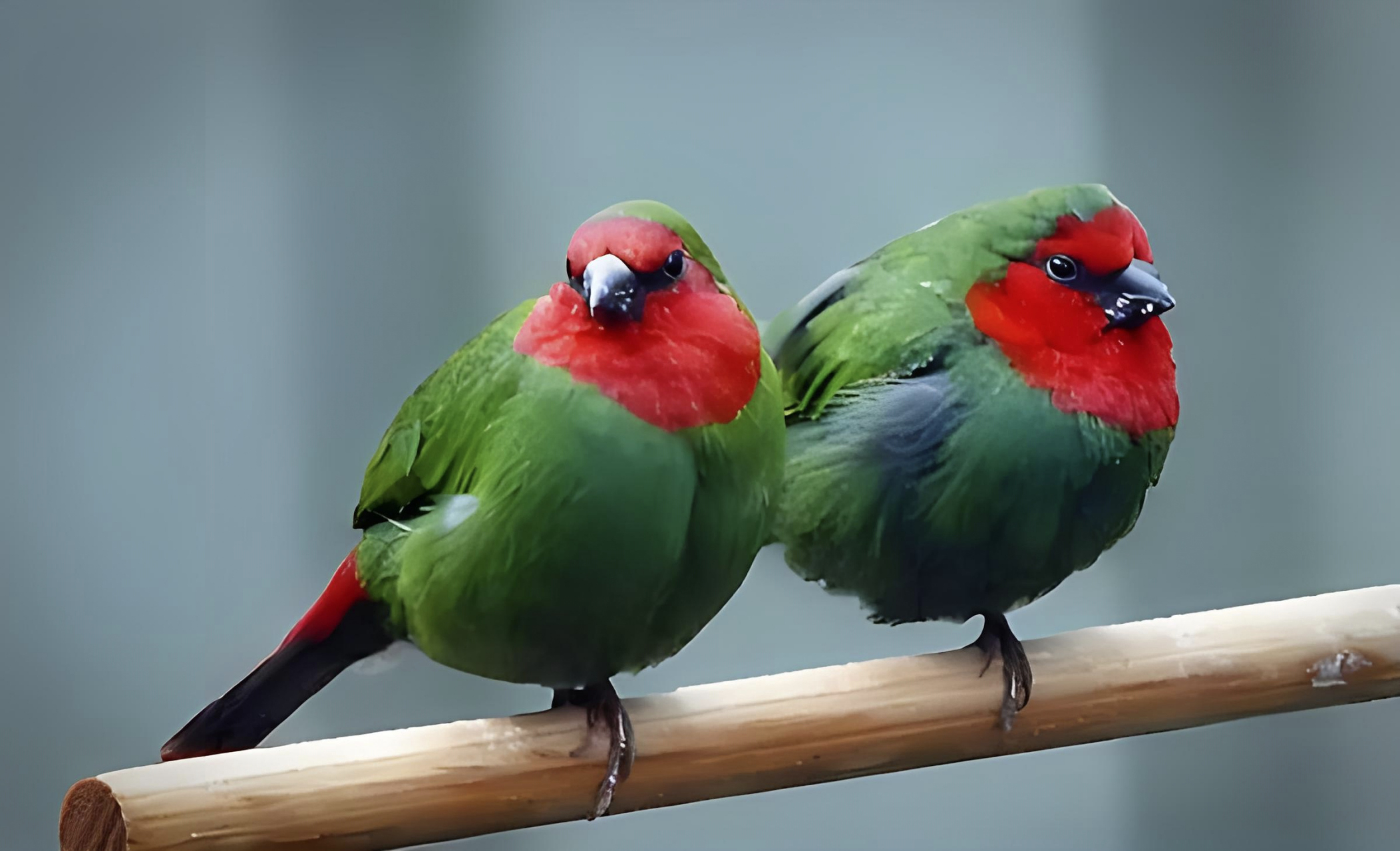 跨年创作挑战赛# 红喉鹦雀(学名:erythrura),一种美丽的鸟类,其头部