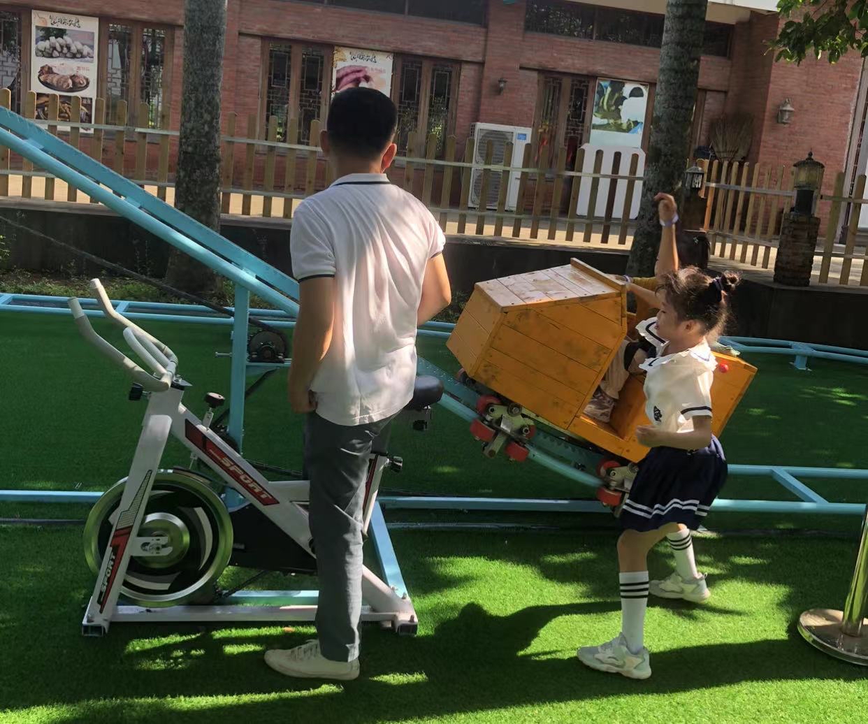 在海口东瑶耕读农庄亲子乐园玩得很开心