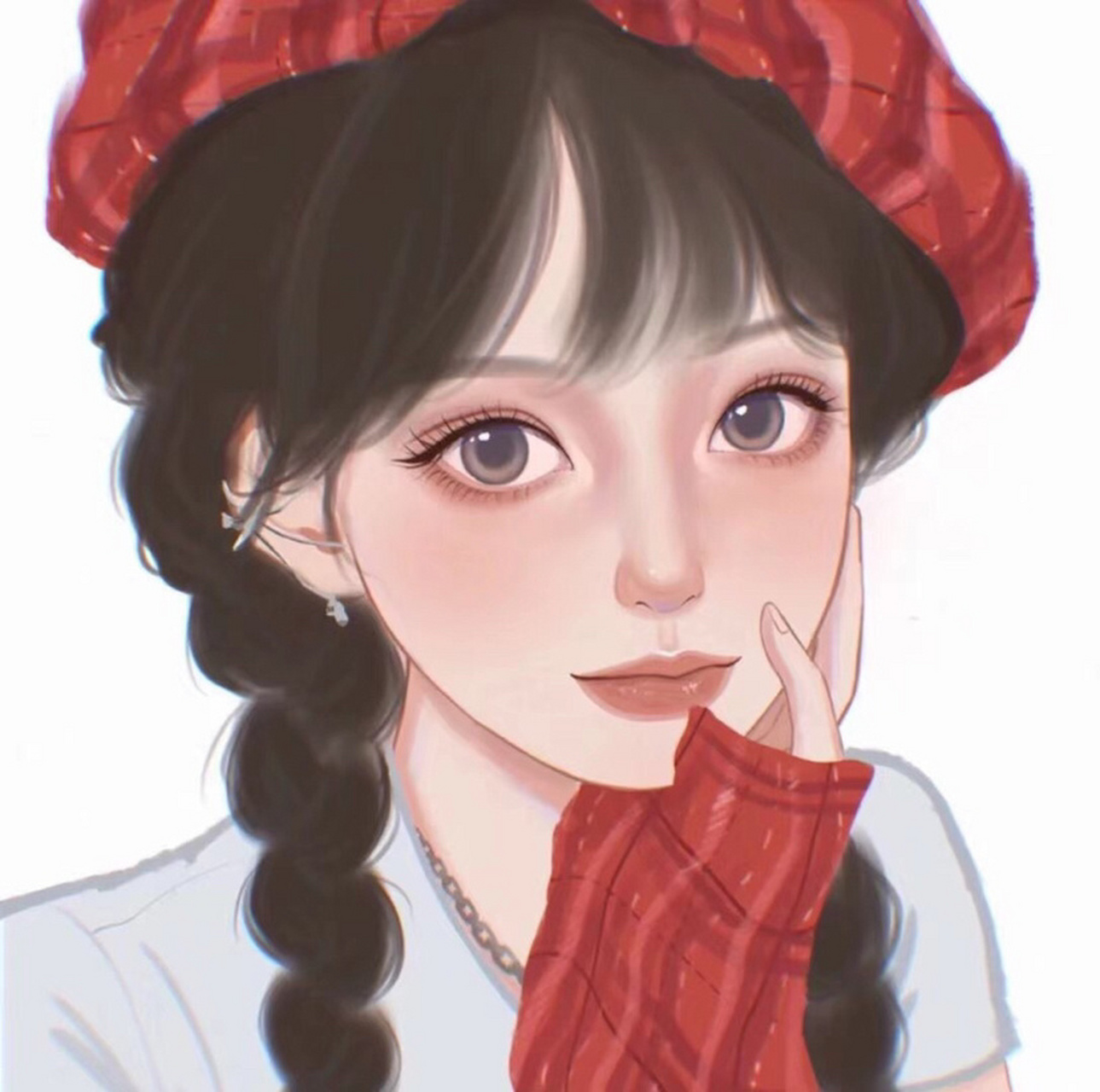 图画设计女生头像 一组文雅大方的女生头像送给大家.