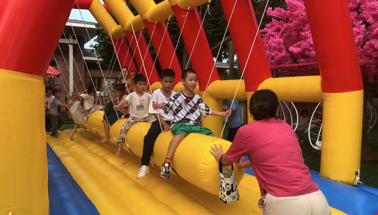 在海口东瑶耕读农庄亲子乐园玩得很开心