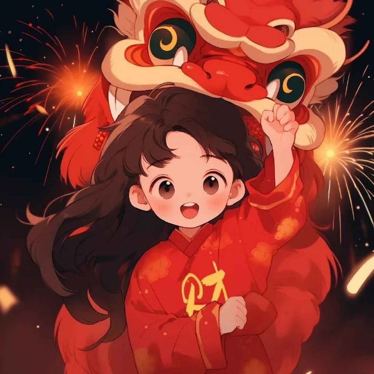 非常适合新年的头像,喜庆又吉祥!