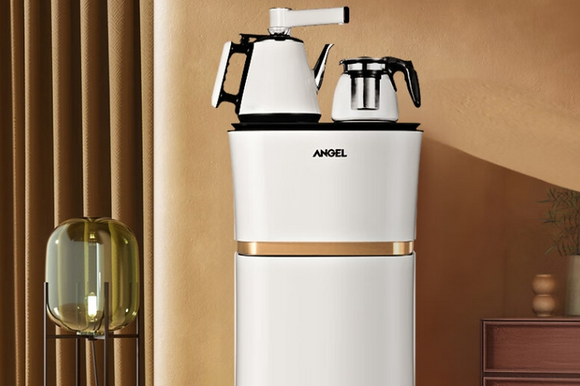 安吉尔茶吧机凭借智能化,多功能和精准调温等特点,成为市场上备受欢迎