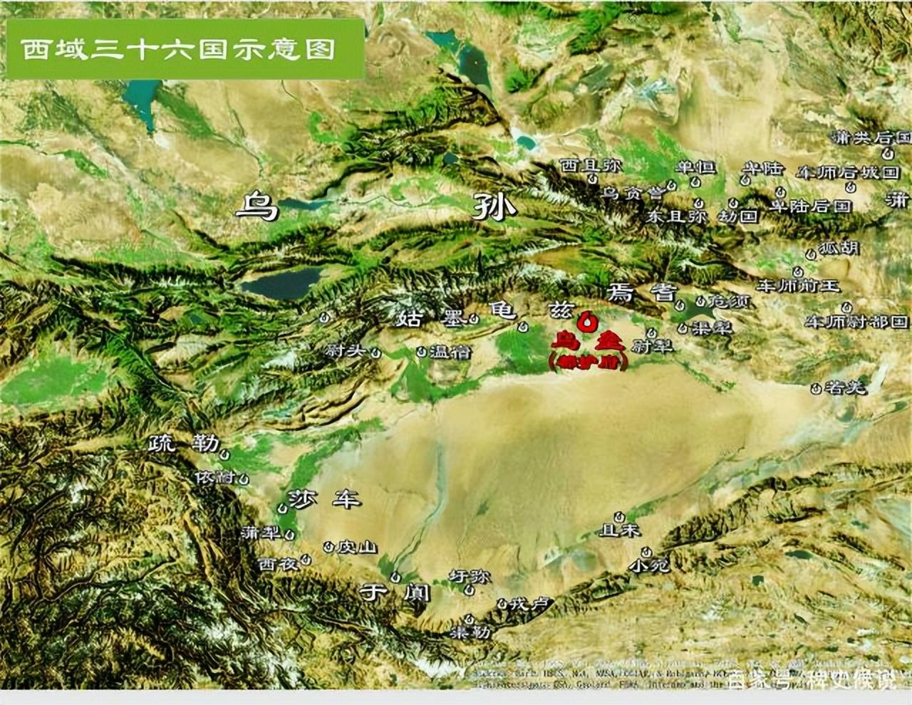 國以天山為界,分為南北兩部,絕大部分分佈在天山以南的塔里木盆地周邊