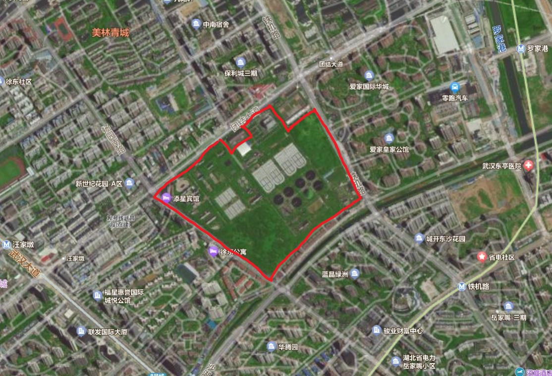 二郎庙污水处理厂地块位于武汉市洪山区北部地区,地处一环线与二环线