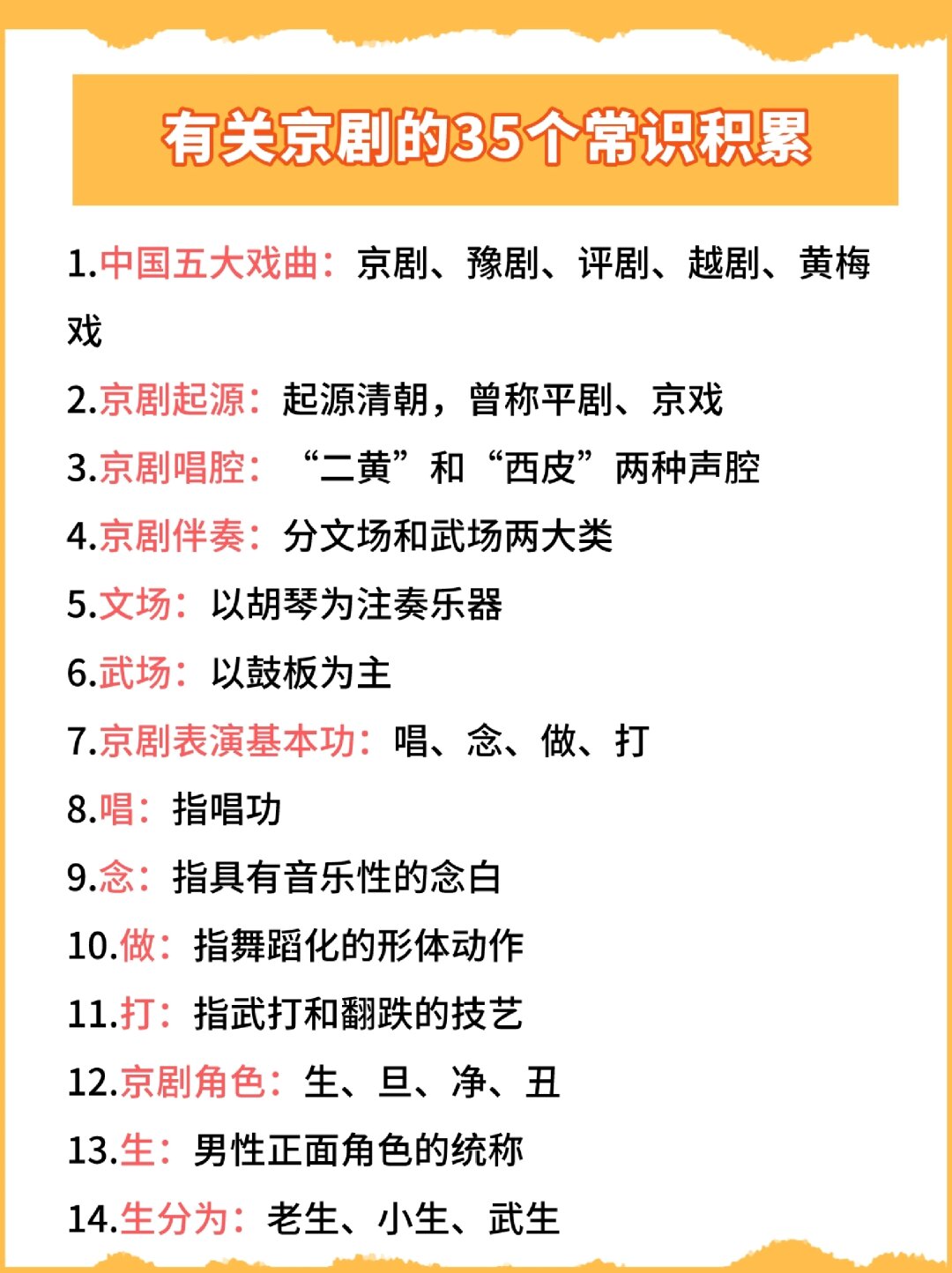 有关京剧的35个常识积累  京剧,作为我国最具影响力的戏曲剧种,2006年