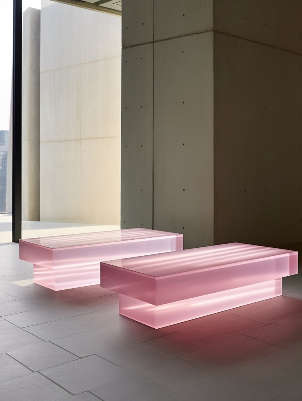 高端美陈,商业美陈——粉色果冻  粉色的现代美陈装置,不仅具备视觉