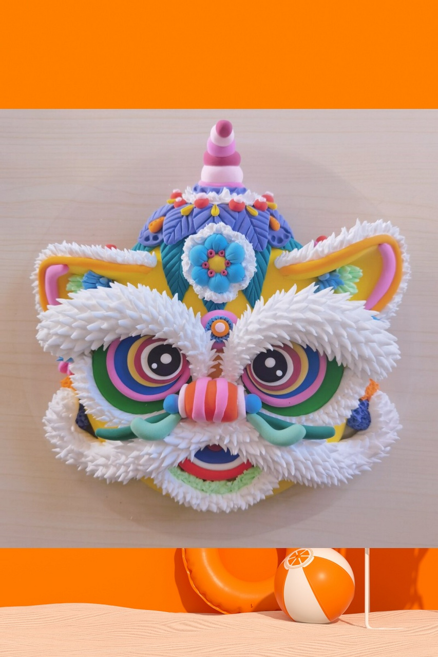 粘土醒狮,顾名思义,就是用粘土制作而成的醒狮.