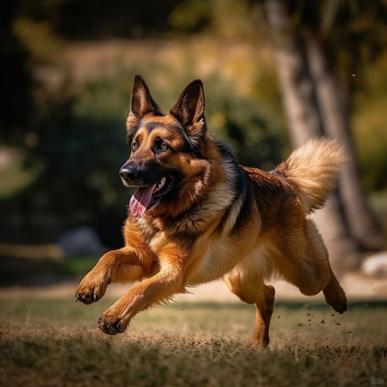 德国牧羊犬是一种聪明,勇敢和忠诚的大型犬种,通常被用于警卫,保护