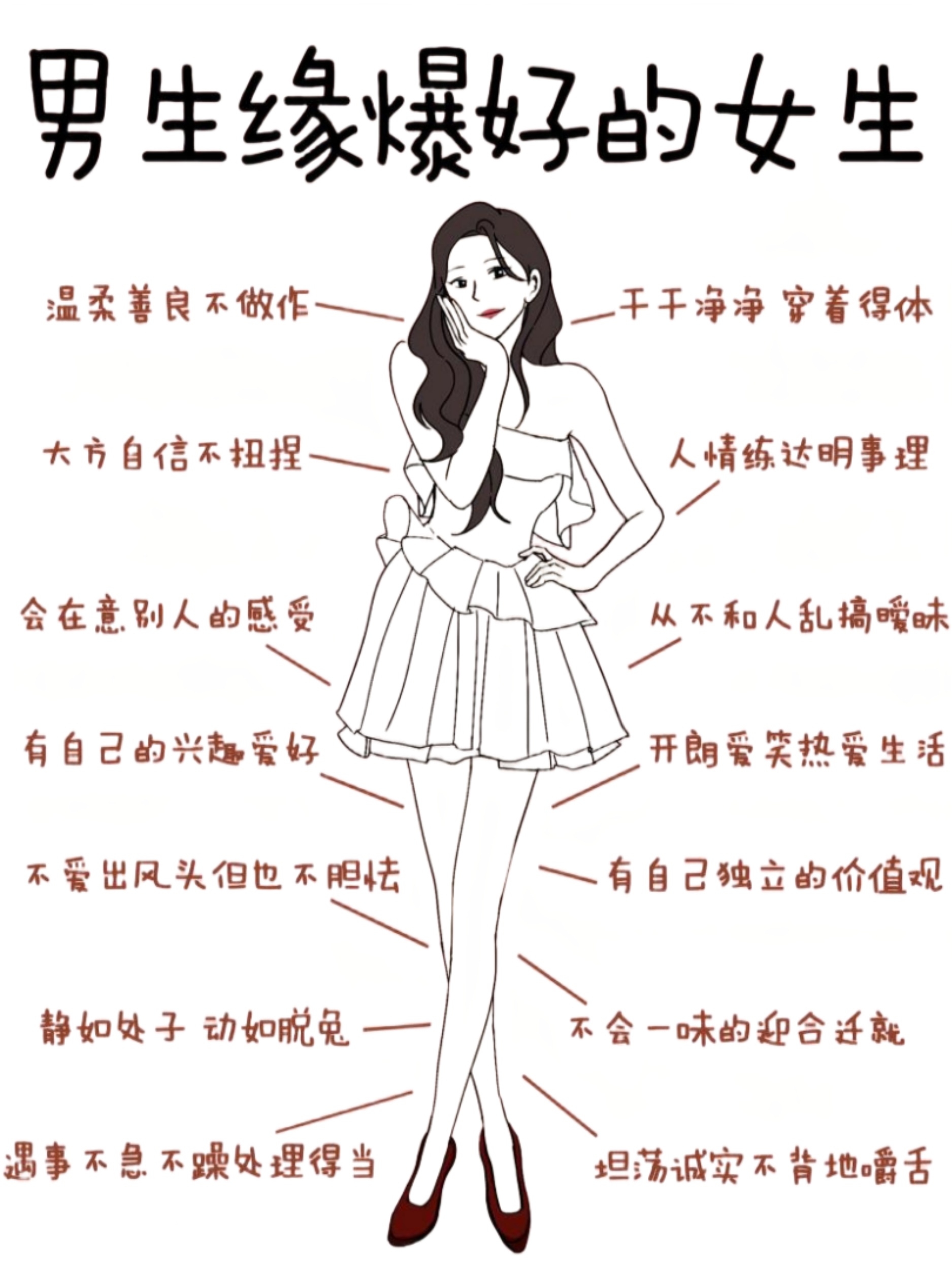 男生缘爆好的女生特征看看你身边有吗  一些性格好的女生,是非常受