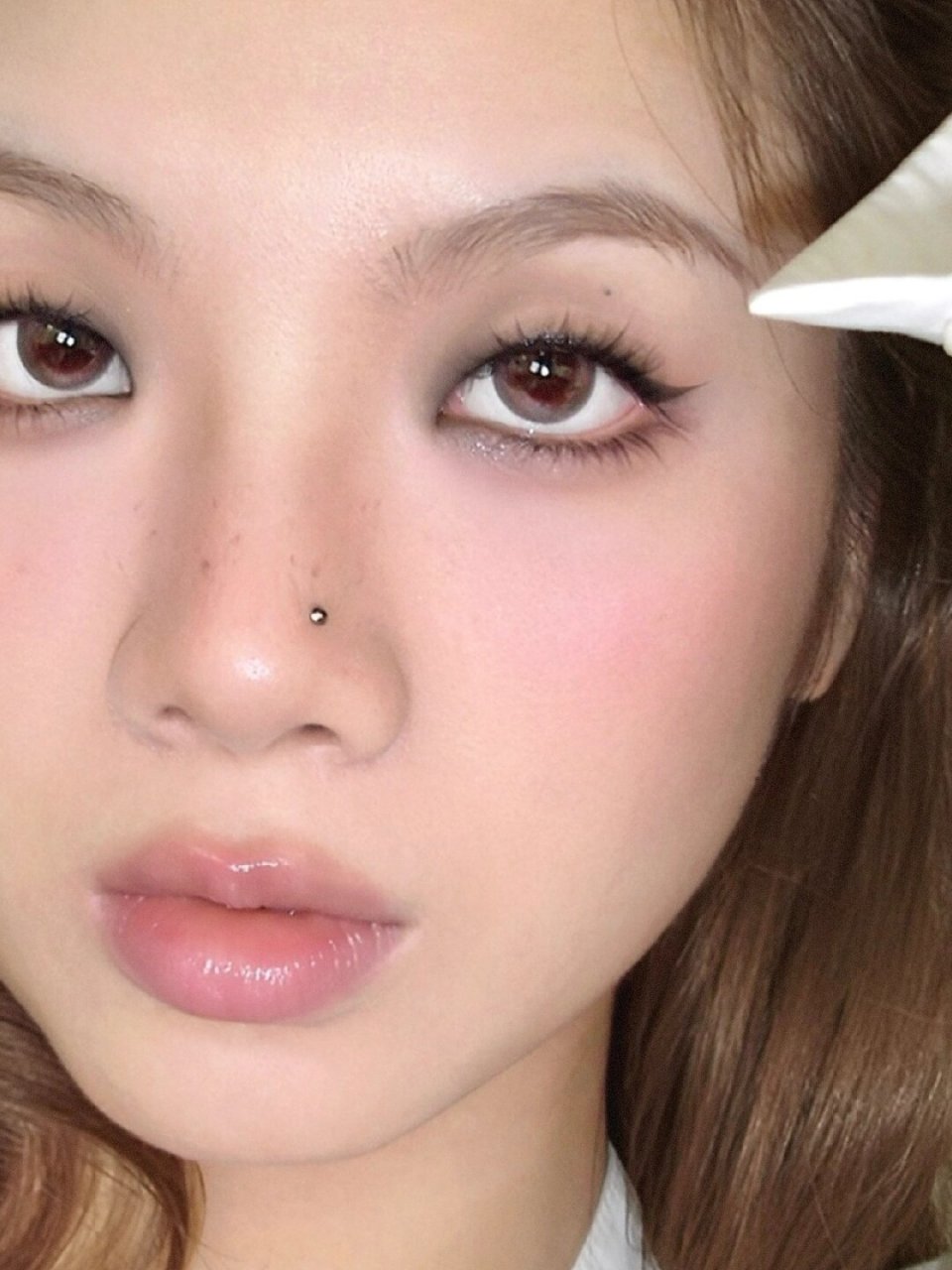 jennie嫩嫩烟熏妆单眼皮速速进来学!