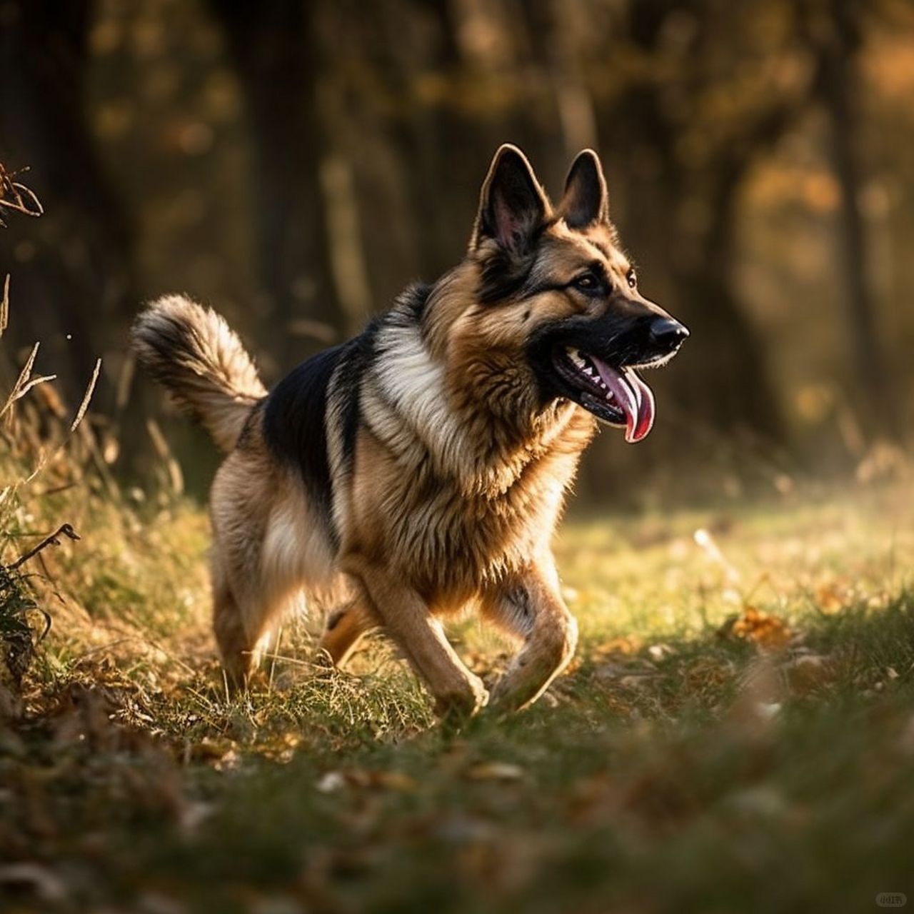 德国牧羊犬唯美图片