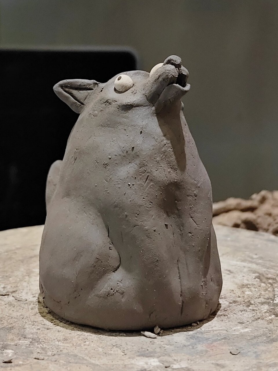 昨天,精心制作了一款"嗷嗷宝宝狼"的狼造型