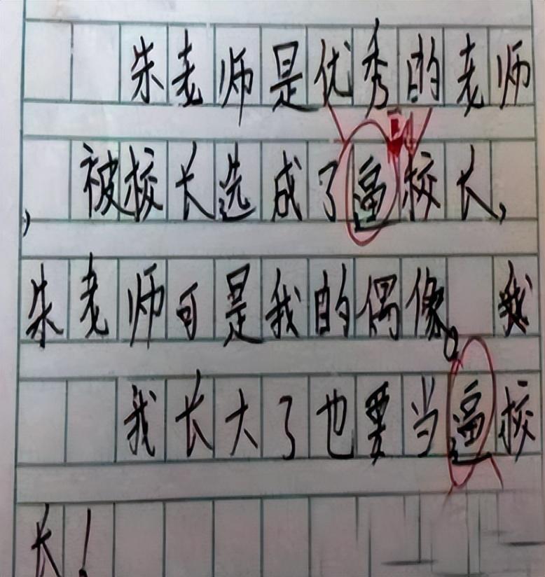 搞笑错别字作文图片