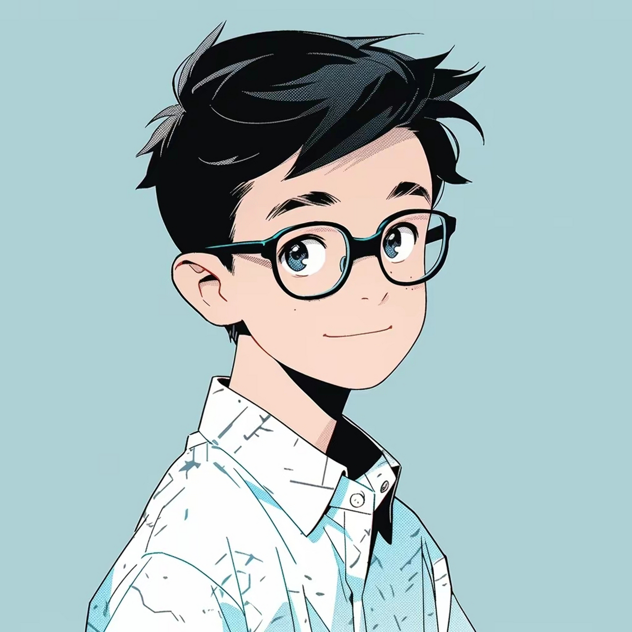 戴眼镜,文质彬彬的男生头像分享 #跨年创作挑战赛