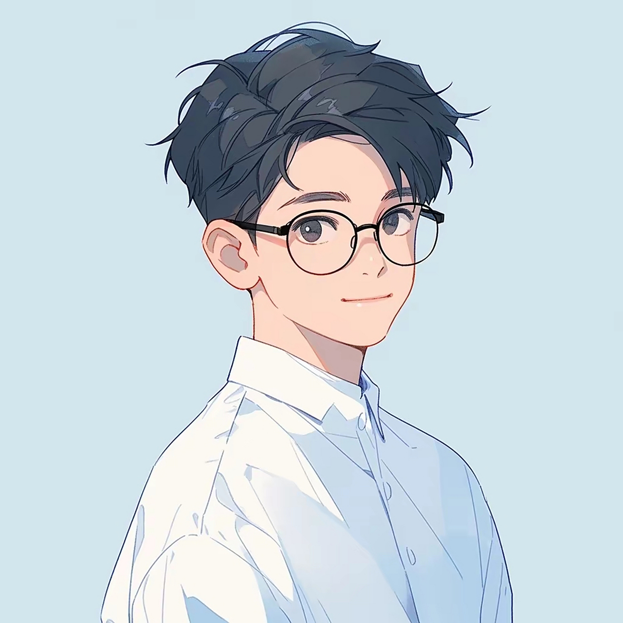 戴眼镜,文质彬彬的男生头像分享 #跨年创作挑战赛