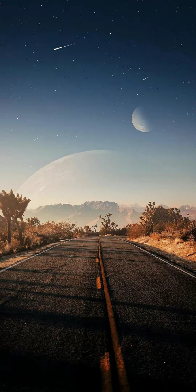 壁纸分享～唯美的公路,最美的风景是在路上 #跨年创作挑战赛